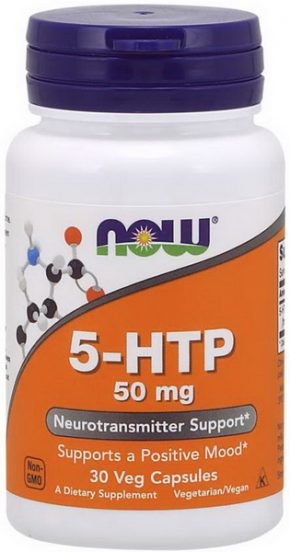 NOW 5-HTP 50 мг 30 капсул
