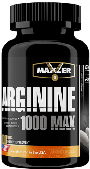 Maxler Arginine MAX 1000  100 таблеток