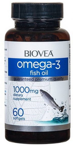 BIOVEA Omega-3 Fish Oil 1200 мг 100 капсул
