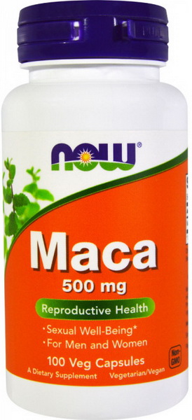 NOW Foods Maca 500 mg 100 капсул