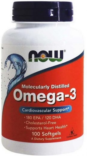 NOW Foods Omega 3 100 капсул
