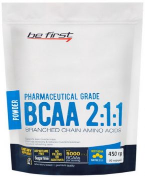 BCAA Be First 2:1:1 powder 450 гр