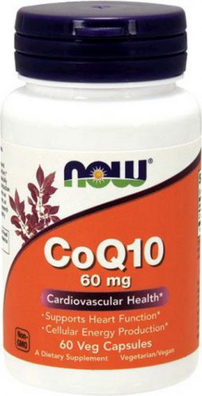 NOW CoQ10 60 мг 60 капсул