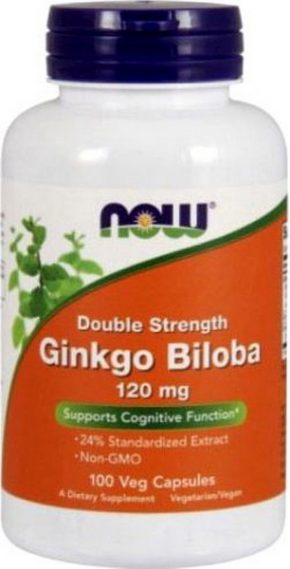 Гинкго билоба NOW Ginkgo Biloba 120 мг 100 капсул