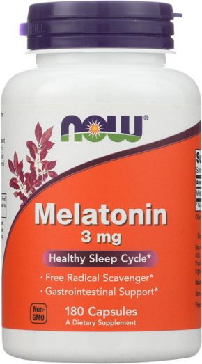 Now Foods Melatonin 3mg 180 капсул
