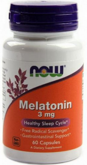 Now Foods Melatonin 3mg 60 капсул