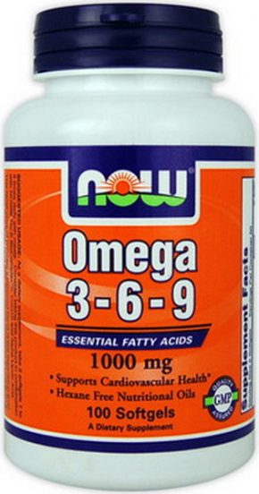 NOW Foods Omega 3 6 9 100 капсул