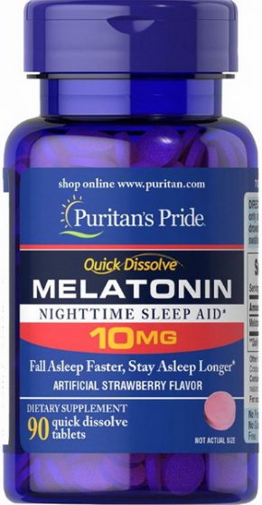 Puritan’s Pride Melatonin 10 мг 90 таблеток