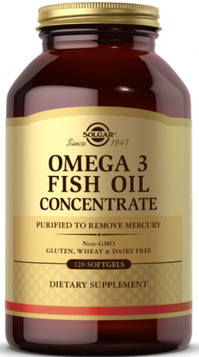 SOLGAR OMEGA-3 FISH OIL CONCENTRATE 60 капсул
